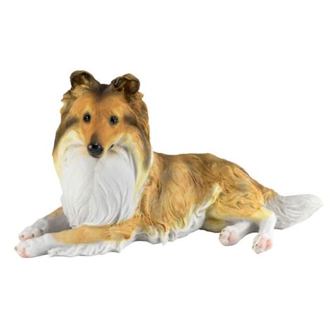 Sheltie Shetland Sheepdog Collie Dog Figurine 975l Resin Statue New