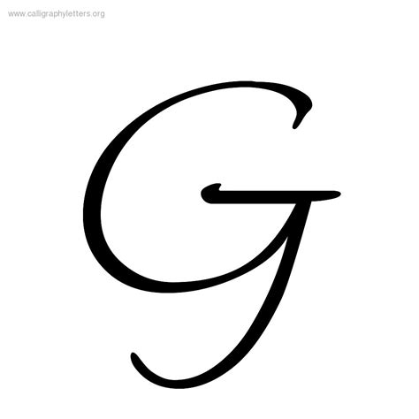 Fancy Letter Gcalligraphy Clipart Best