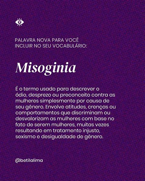 Misoginia: uma palavra para incluir em seu vocabulário