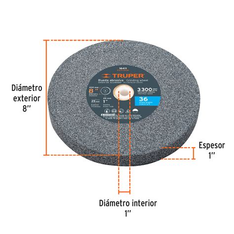 Piedra Para Esmeril X Xido De Aluminio Grano Pies