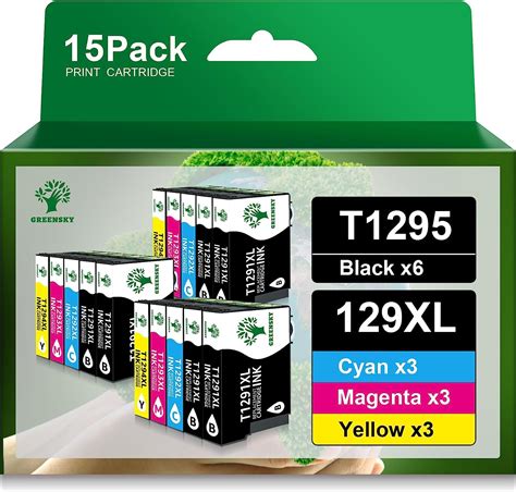 GREENSKY T1295 Multipack Ink Cartridges T1291 T1292 T1293 T1294