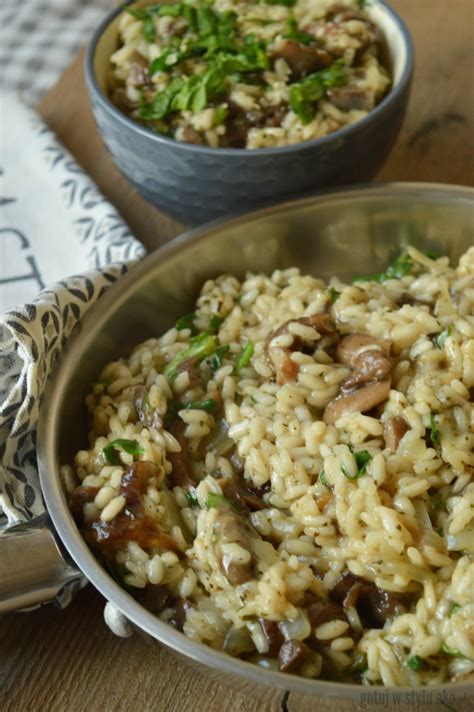 Risotto z grzybami leśnymi Przepisy Gotuj w stylu EKO