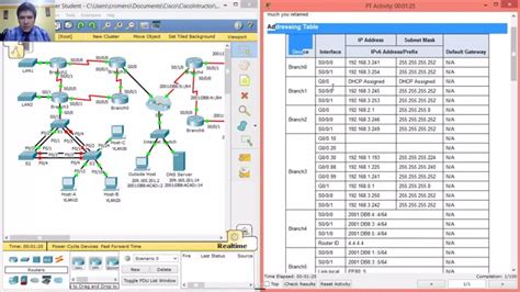 1 4 1 3 Packet Tracer Skills Integration Challenge Eigrp Youtube