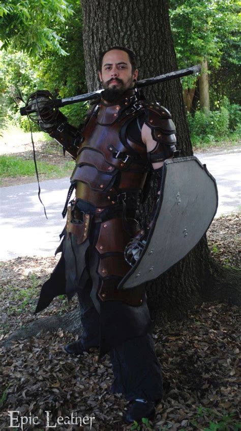sca heavy combat leather armor kit original design crafted
