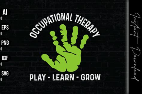 Occupational Therapy Play Learn Grow Graphic By Vecstockdesign