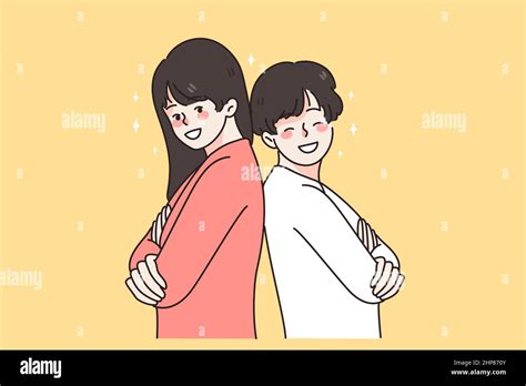 Brother And Sister Stock Vector Images Alamy