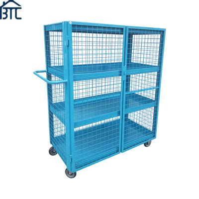 China Mobile Security Cages and Steel Mesh Storage Cages with Wheel ...