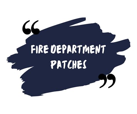 Fire Department Patches Today Patches