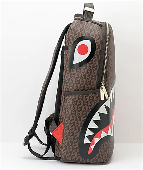 Sprayground Money Checkered Brown Backpack