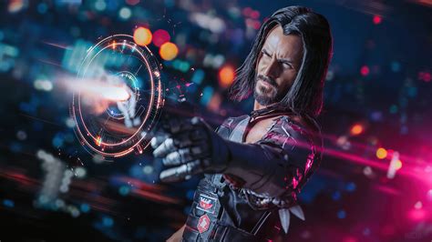 Cyberpunk 2077 Video Game Johnny Silverhand Cosplay 4k Hd Wallpaper