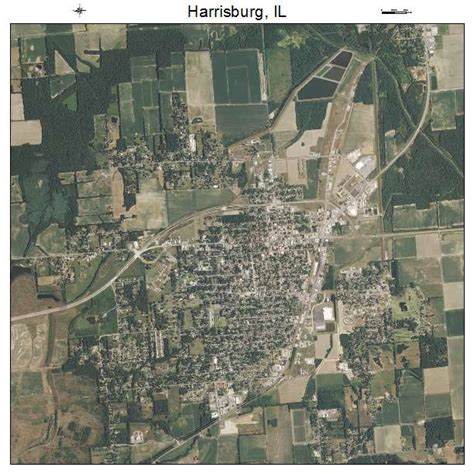 Aerial Photography Map of Harrisburg, IL Illinois