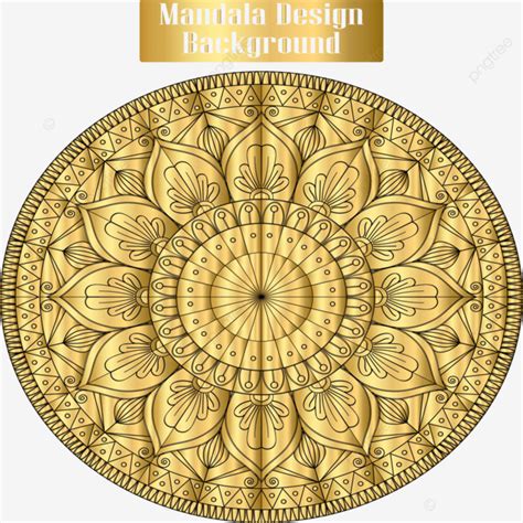 Fondo De Diseño De Mandala Dorado Vector PNG Dorado Diseño De