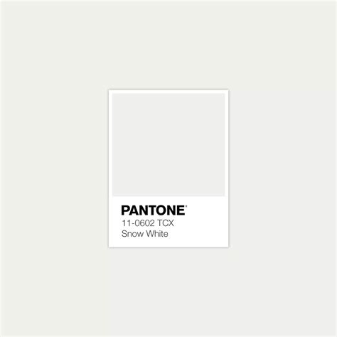 Pantone Snow White Pantone Colour Palettes Pantone Swatches Pantone