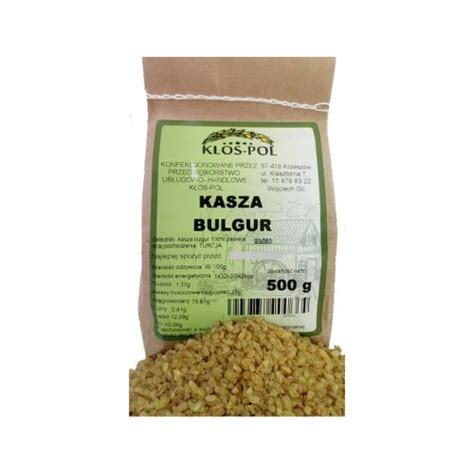 Kasza bulgur bez GMO 500g K348 KŁOS POL mąki bez GMO kasze i