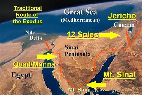 Mount Sinai Bible Map