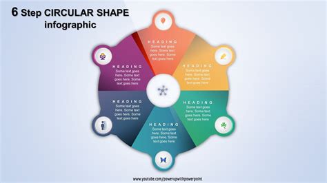 10create 6 Step Circular Infographicpowerpoint Presentationgraphic Designfree Template Youtube