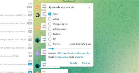 Cómo descargar todos los archivos de un grupo de Telegram