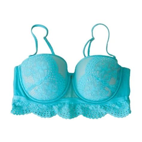 Cacique Intimates Sleepwear Cacique Aqua Turquoise Lace Multi Way