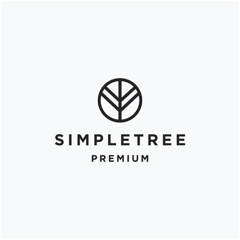 Simple Tree logo icon flat design template 8979244 Vector Art at Vecteezy