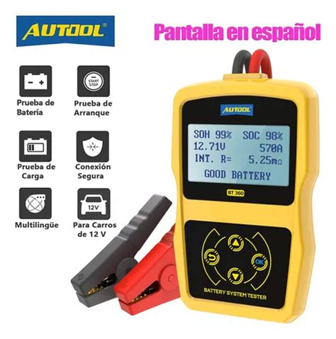 Autool Probador De Diagn Stico De Bater A De Coche Bt V Meses