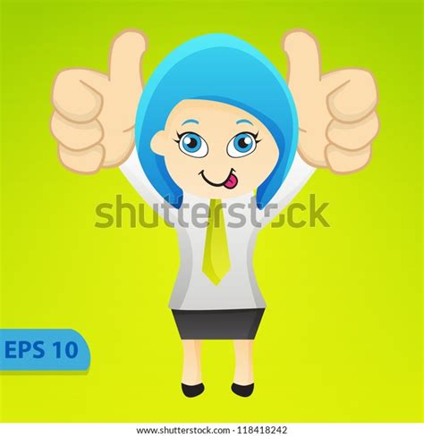 Illustration Cartoon Business Woman Stock Vector Royalty Free 118418242 Shutterstock