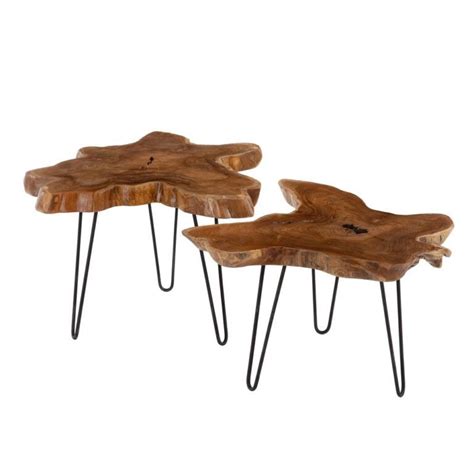 Kinnia Design S Mesa Auxiliar Natural X X Cm Dentro De