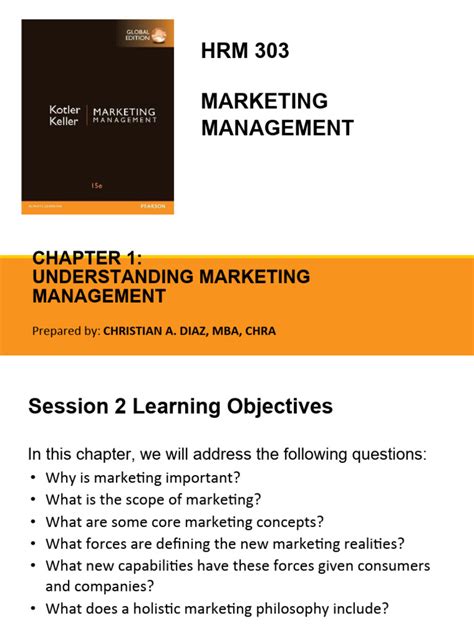 Session 2 Understanding Marketing Management Pdf Corporate Social