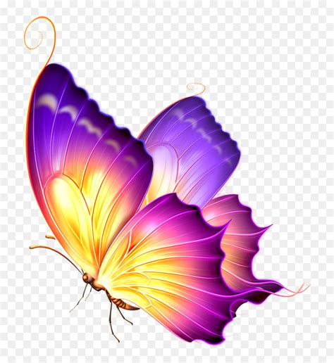 Purple Glow Png Glowing Butterfly Png For Picsart Transparent Png Is