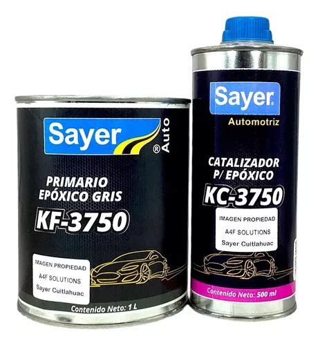 Primario Epoxico Gris Catalizador Sayer Automotriz Pza Meses Sin