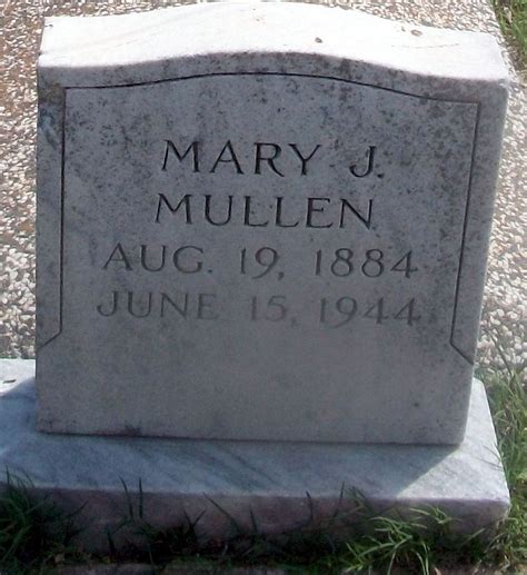 Mary Jane Barber Mullen 1884 1944 Find A Grave Memorial