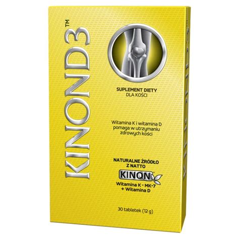 Kinon D3 wit.K2+D3 30 tabletek / Witamina D3 + K2 | Allecco.pl