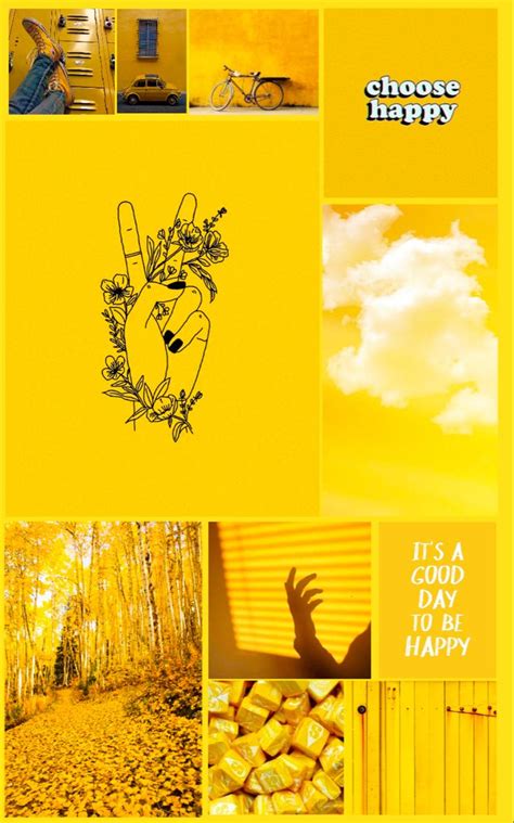 Bright Yellow Aesthetic Mood Board Aesthetic Colors Color Collage Yellow Aesthetic