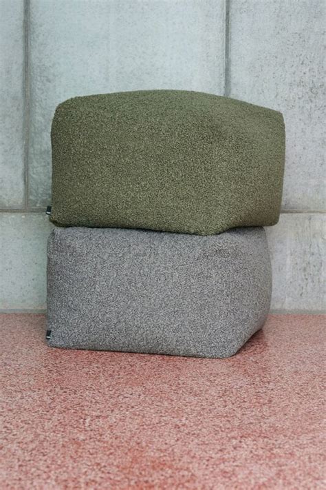 Hay Pouf Snug Grey Finnish Design Shop