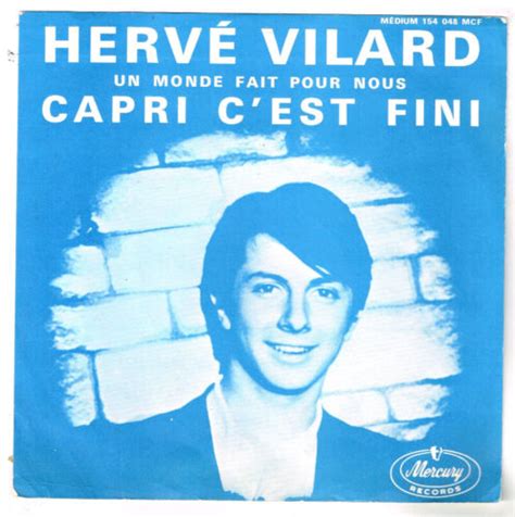 Herv Vilard Capri C Est Fini Encart Original Sp Tours Ebay