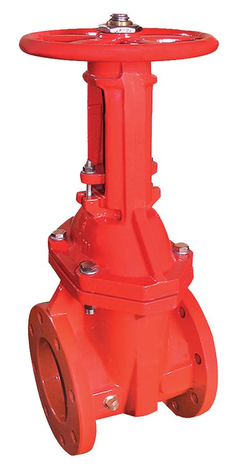 250psi Ductile Iron Body Epdm Encapsulated Wedge Rising Stem Gate Valve With Flange Ends Gate