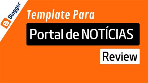 Template Blogger para Portal de Notícias Review TechSpot YouTube