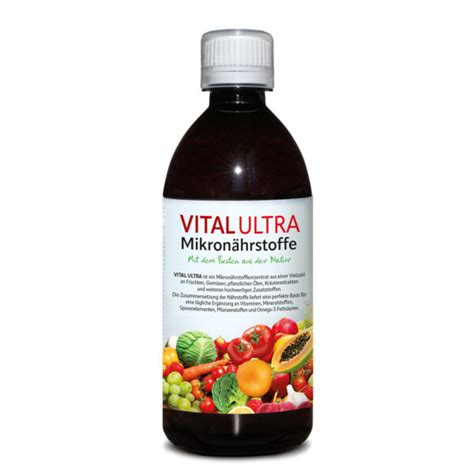 Vital Ultra 480 ml Mikronährstoffkonzentrat mit Vitaminen Mineralien