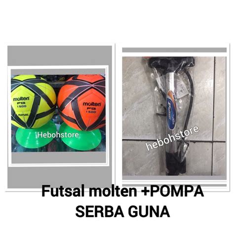 Jual BOLA FUTSAL MOLTEN ORIGINAL BONUS POMPA SERBAGUNA FREE PENTIL