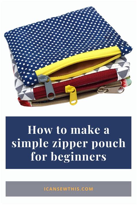 How To Make A Simple Zipper Pouch Tutorial In 2023 Zipper Pouch Tutorial Zipper Pouch Pouch