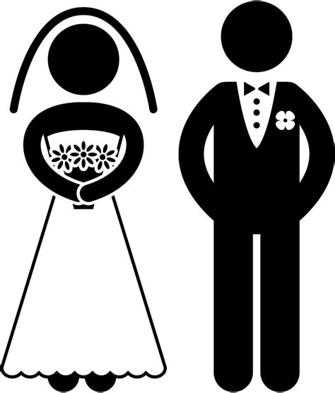 Clipart Bride And Groom Cartoon Image