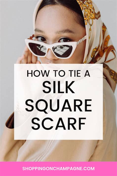 wear  square scarf  easy ways shopping  champagne
