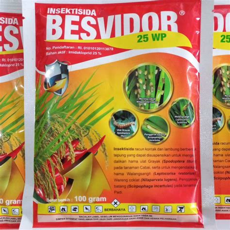 Jual Insektisida BESVIDOR 25WP 100 Gram Imidakloprid Shopee Indonesia