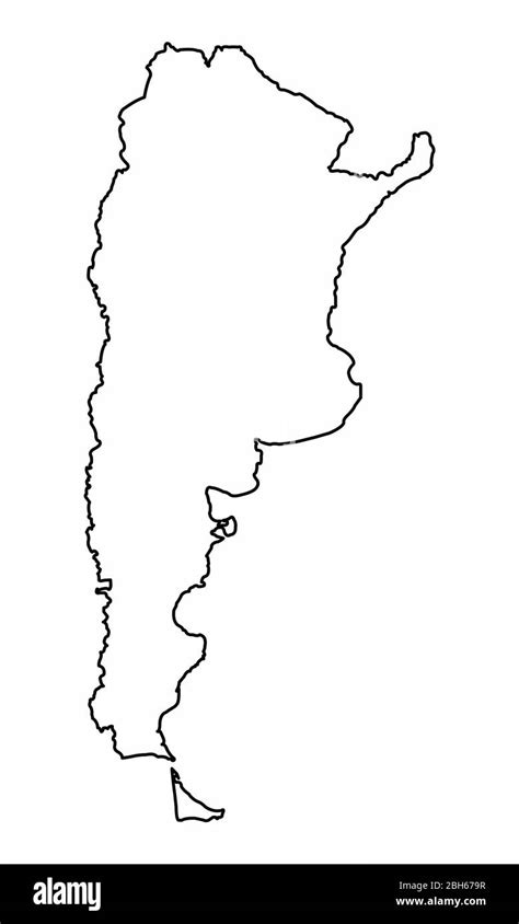 Outline Of Argentina Map Ettie Janetta