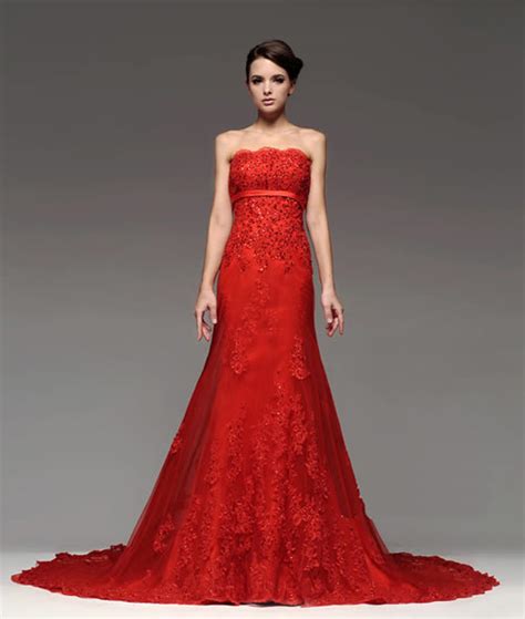 Red Wedding Dress Thinking Out Of The Box Red Lace Dress