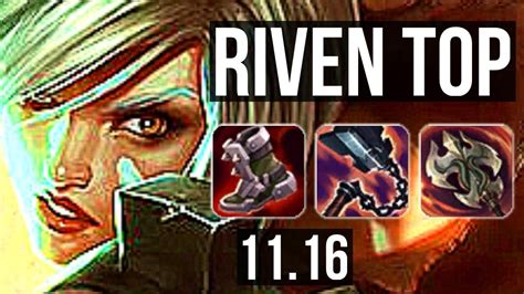 RIVEN Vs GNAR TOP Rank 3 Riven 6 0 4 900 Games Dominating KR