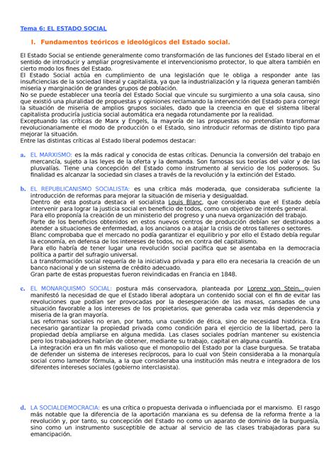 Examen 10 De Febrero 2013 Preguntas Y Respuestas Tema 6 EL ESTADO