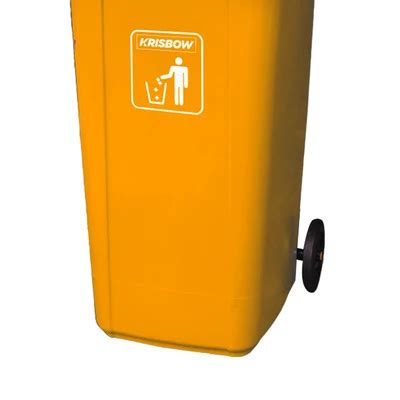 Jual Krisbow Ltr Tempat Sampah Plastik Outdoor Kuning Terbaru