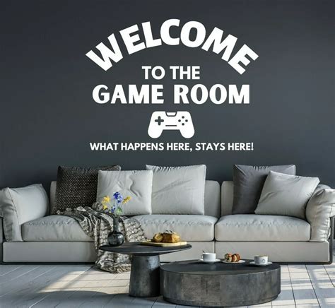 Game Room Vinyl Wall Decals