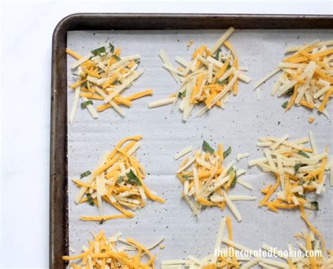 Parmesan crisps with herbs, an easy, low-carb, keto snack.