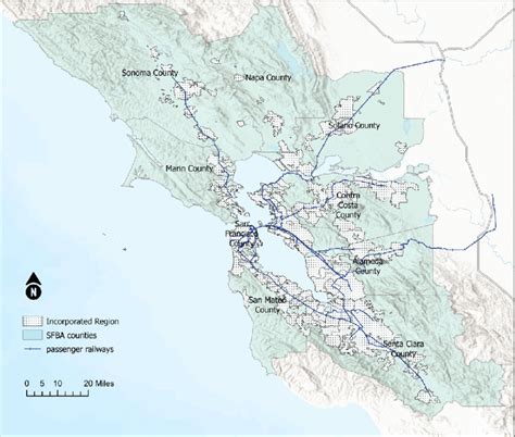 San Francisco Bay Area as counties and incorporated regions: Bay Area's ...